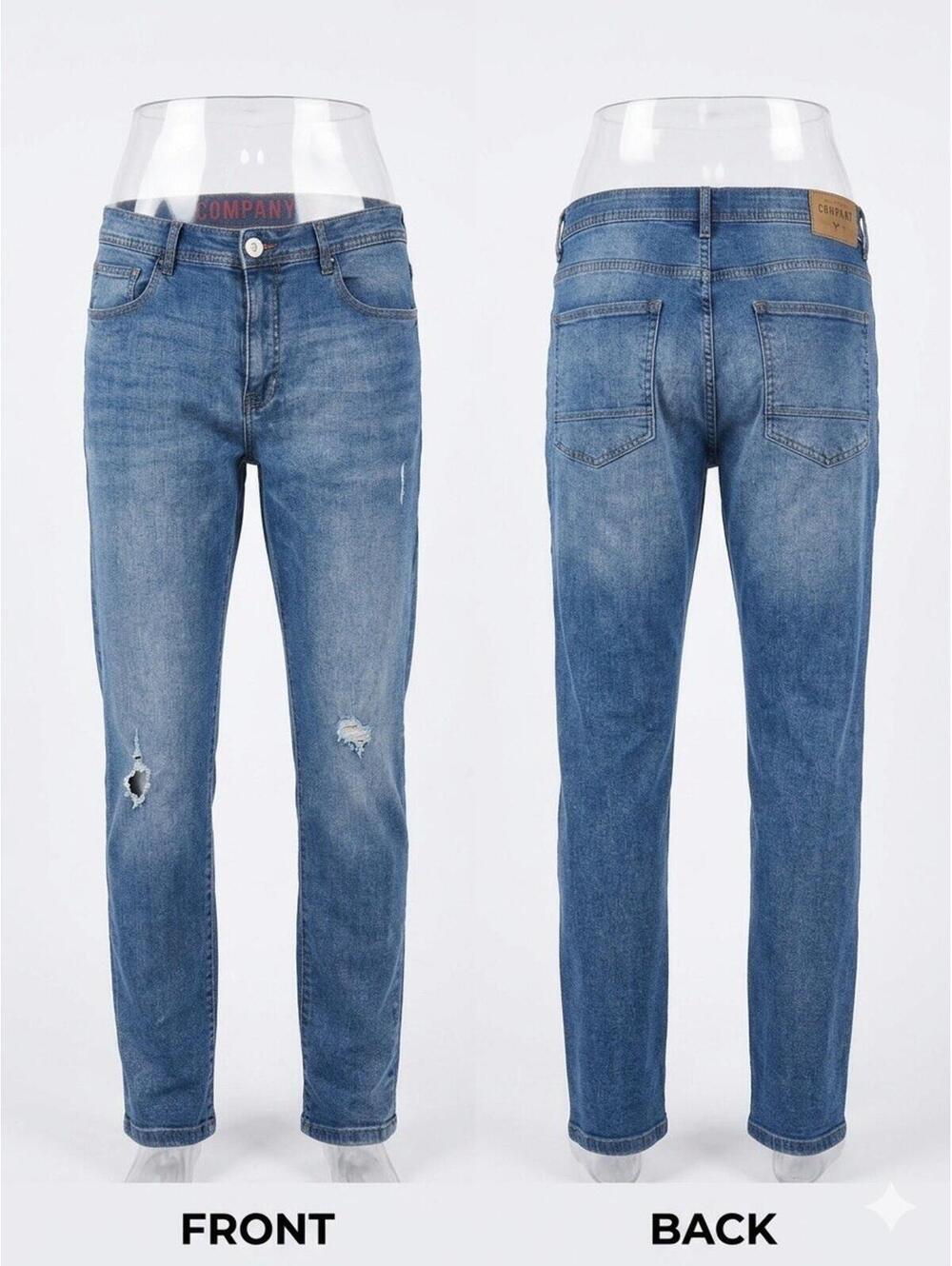 👖✨ Company 81 Distressed Light Wash Straight Jeans Men’s 36x30 09-4 ✨👖